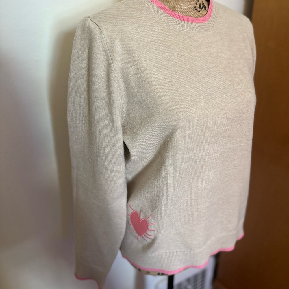 Kerri Rosenthal Drippy Heart Sweater